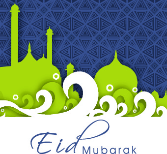 eid mubarak ลักษณะพื้นหลัง