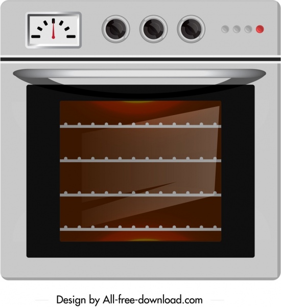 elektronik microwave ikon mengkilap berwarna sketsa modern