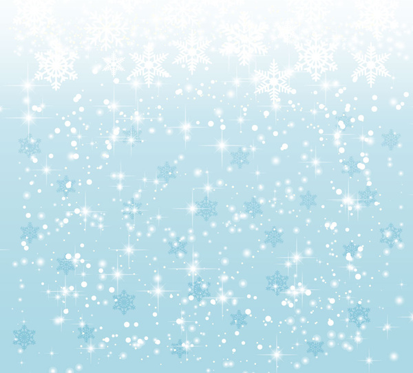 latar belakang Natal elegan dengan kepingan salju