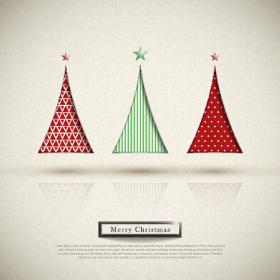 elegan pohon Natal holiday latar belakang vektor