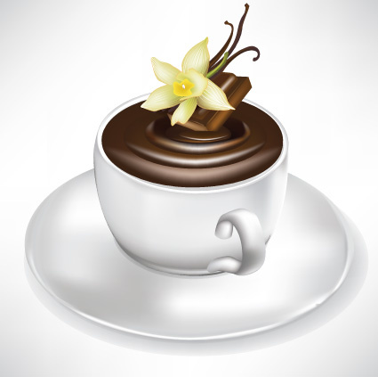 Elements Tasse Kaffee und heiße Schokolade Vector Set 5