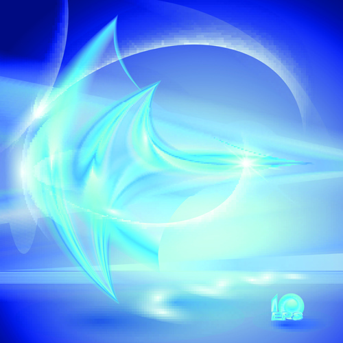 elementos do vetor abstrato de vidro azul