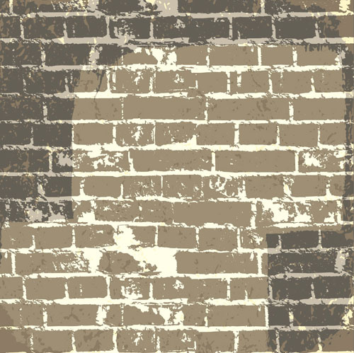 レンガ壁の背景ベクトルの要素