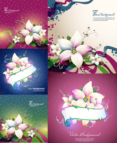 Elemente der floralen Design-Hintergrund