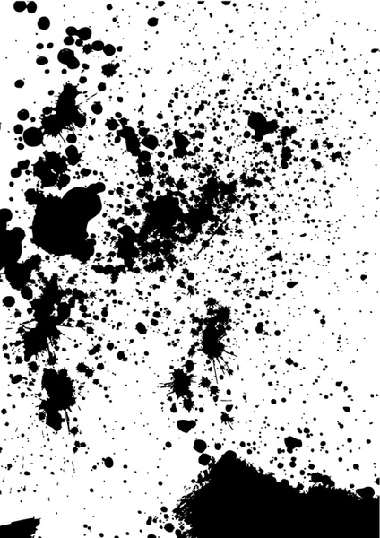 Elementos de tinta Splash background Vector Set