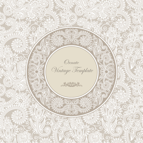 Elements Of Vintage Style Vector Backgrounds