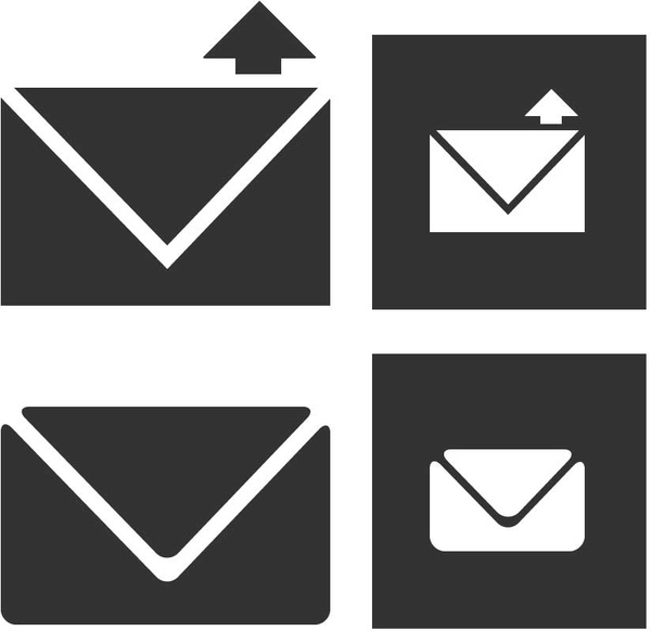 ícones de e-mail