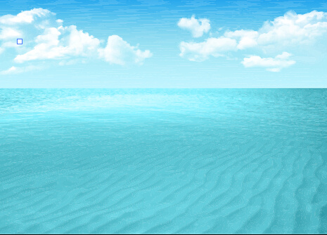 endlose Meer und Wolken Vektor-Hintergrund