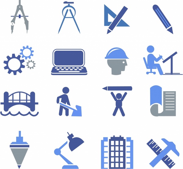 ícones de engenharia