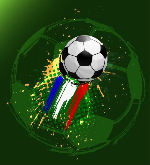 Euro cup12 futbol arka plan vektör