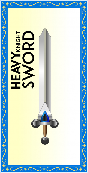 jworks stüdyolarından fantezi ağır şövalye kılıcı