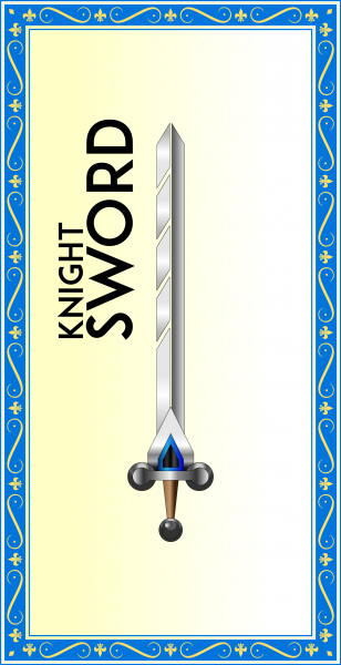 jworks studios tarafından fantezi şövalye kılıcı