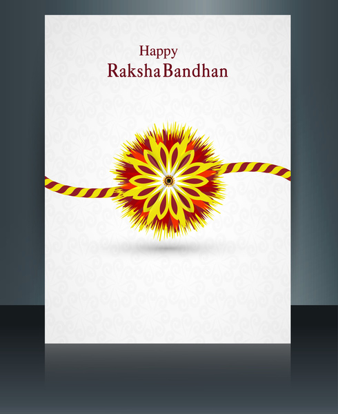 Фестиваль Ракша bandhan шаблон красочные брошюры дизайн