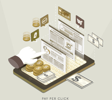 Financial With Business Flat Vector Template