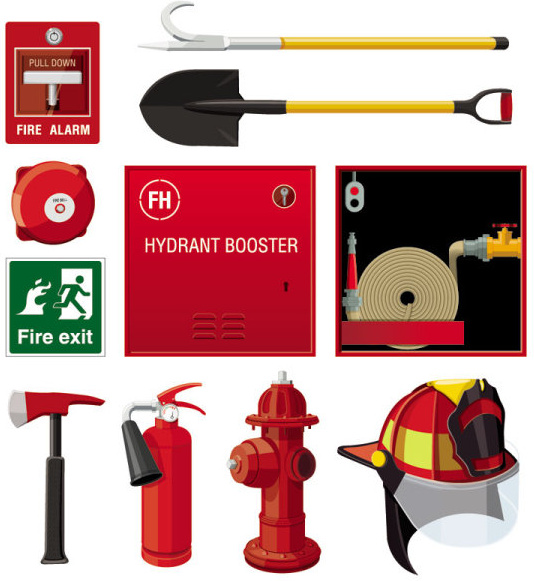set di attrezzatura di protezione contro l'incendio