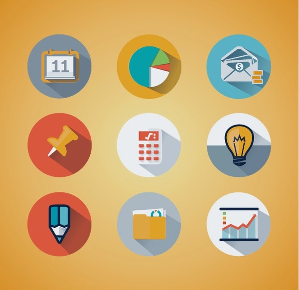 flache Business icons