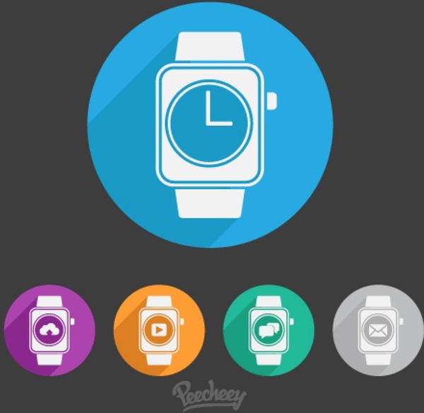 flache Abbildung Smartwatch