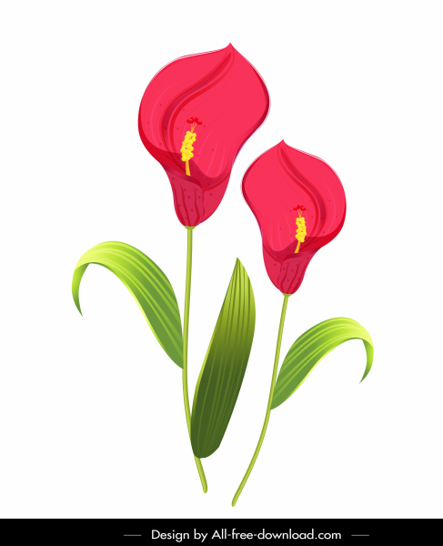 esboço de handdrawn colorida clássica de pintura de flora