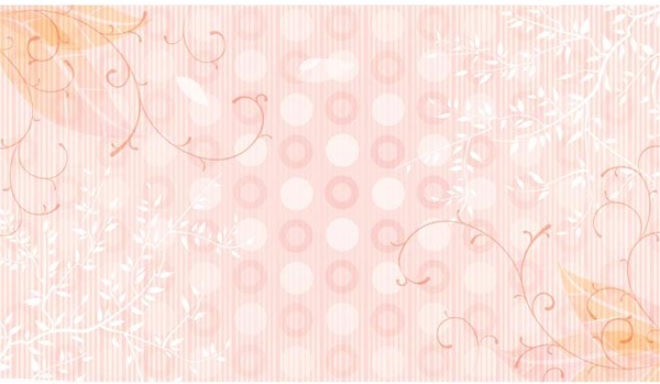 Floral Art Circle Pattern Pink Background
