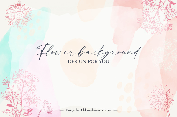 template latar belakang bunga elegan dekorasi kabur terang klasik