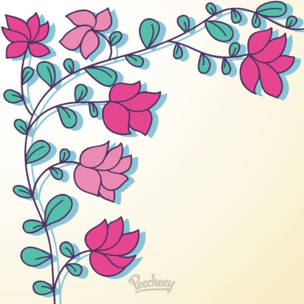 tarjeta de diseño floral