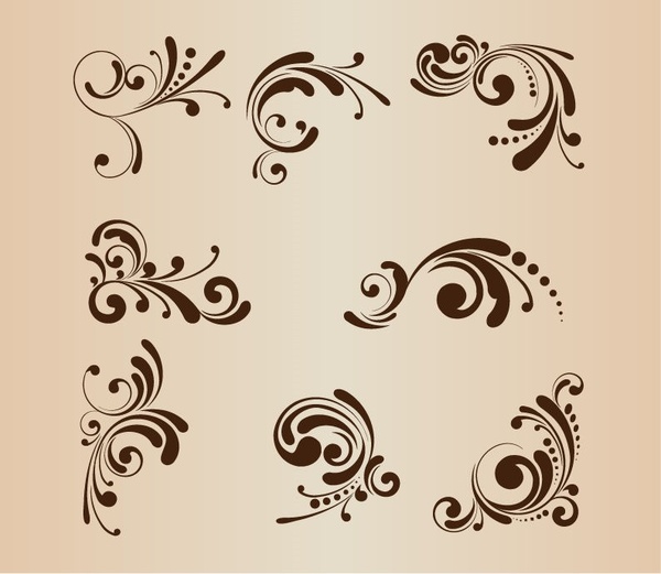 motivos florales de diseño vector ilustración