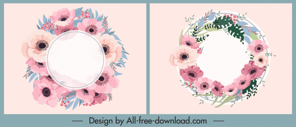 icone corona floreale colorato classico design piatto
