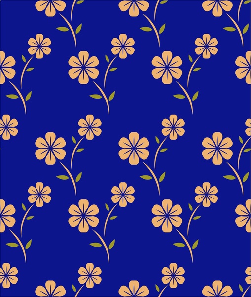 Flower Pattern Design With Repeating Style