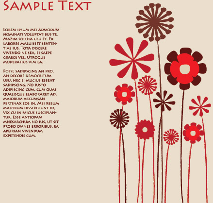 Flowers Background Vector Graphic