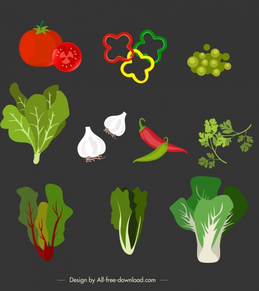 食品の背景, 野菜, 成分, アイコン, カラフルな装飾