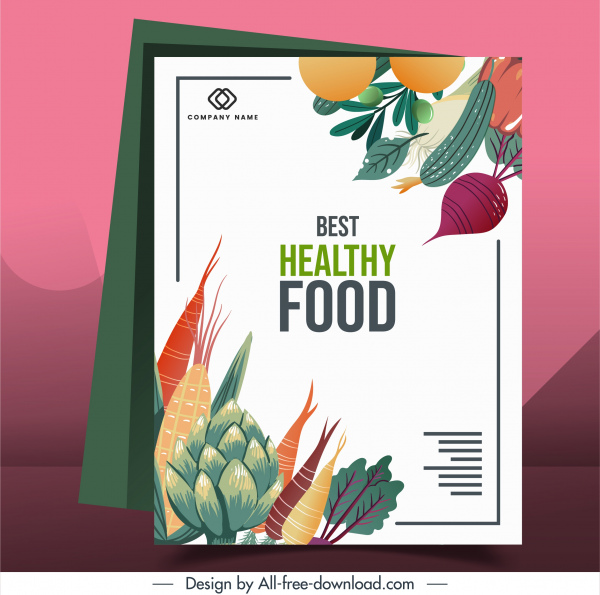 modèle de brochure alimentaire coloré décor classique
