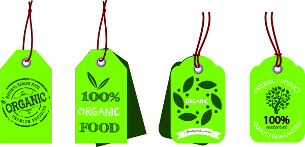 Etiquetas orgânica de alimentos