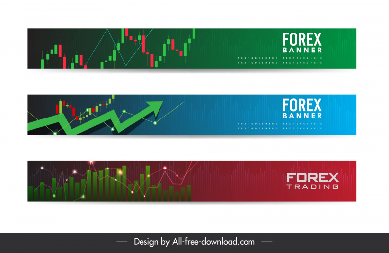sketsa grafik bisnis banner trading forex