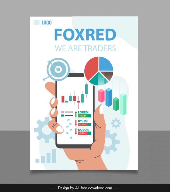 forex trading banner on-line decoração de elementos de negócios
