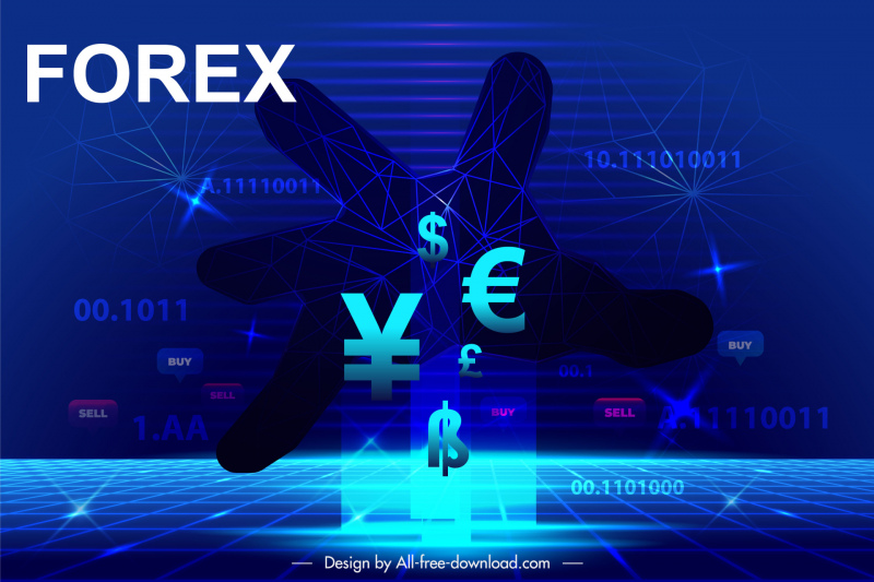 Forex Trading Banner Vorlage Dynamische Währungselemente Lichteffekt Dekor