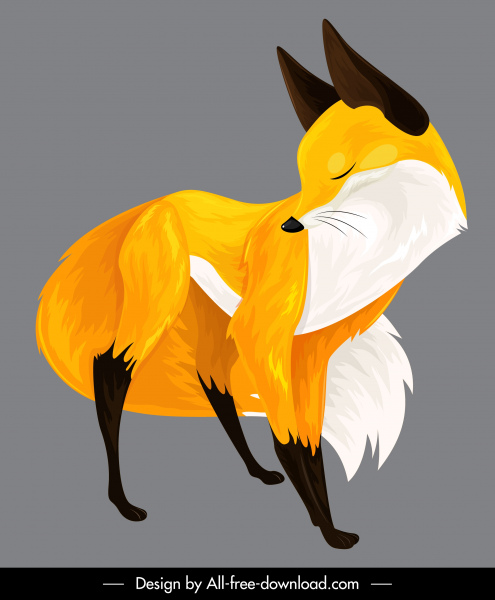 Fox la conception classique de couleur de peinture