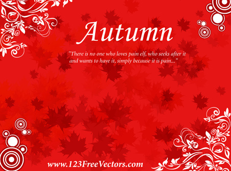 kostenlose Herbst Hintergrund Vektor