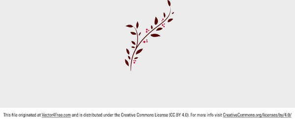 Free Decorative Doodle Branch Vector