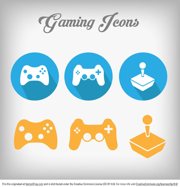 Free-Gaming-Vektor Icon-set