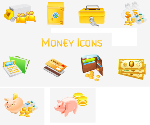 ícones de dinheiro livre