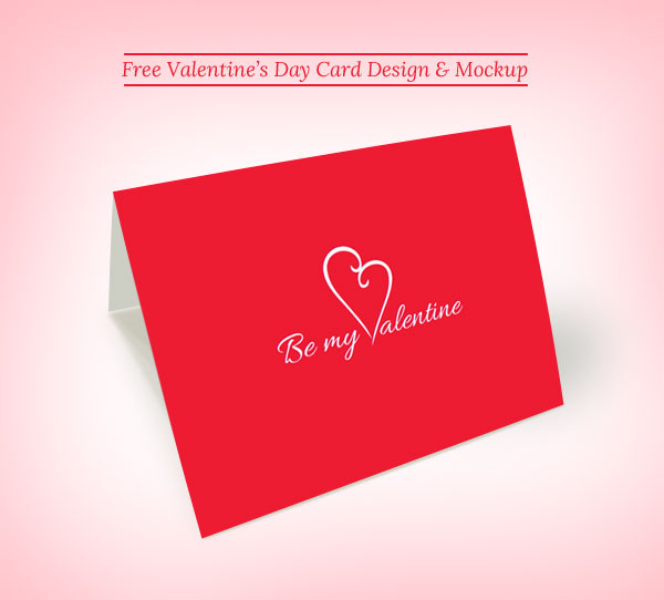 無料印刷可能なバレンタインの日カードのデザイン