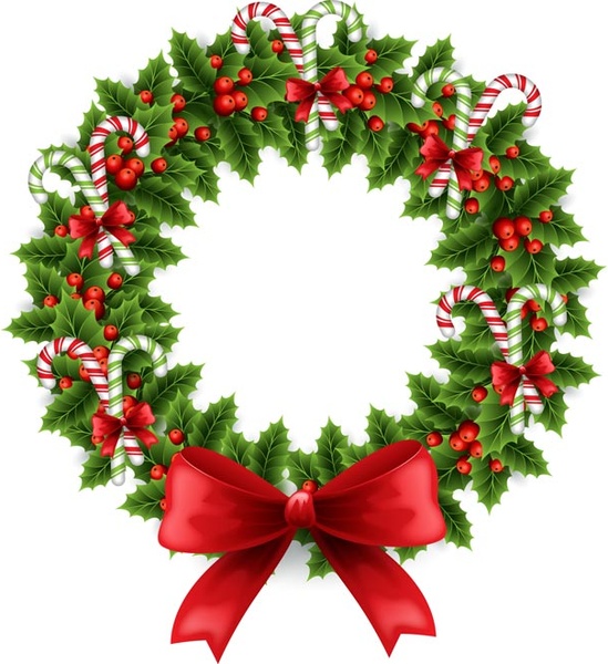 vektor gratis bingkai indah abstrak cemara Natal dekorasi