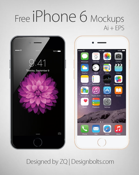 Vektor gratis Apple iPhone 6 mockup
