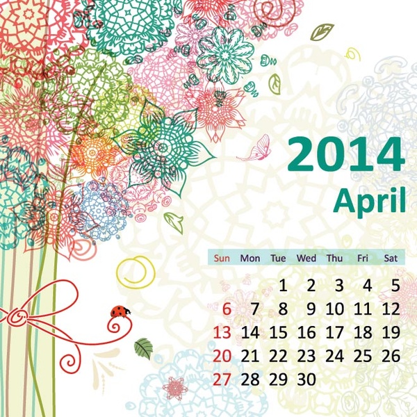 Free Vector Beautiful Line Art Design Elements14 Calendar