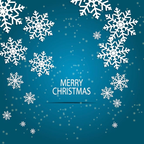 Free Vector Beautiful Star Flake Christams Poster Background