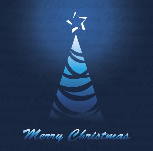 Free Vector Christmas Design Tree Greeting Card