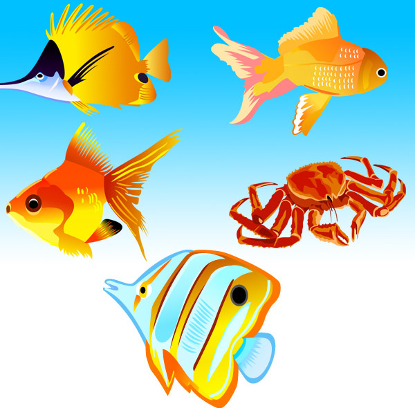 vectores gratis iconos de peces