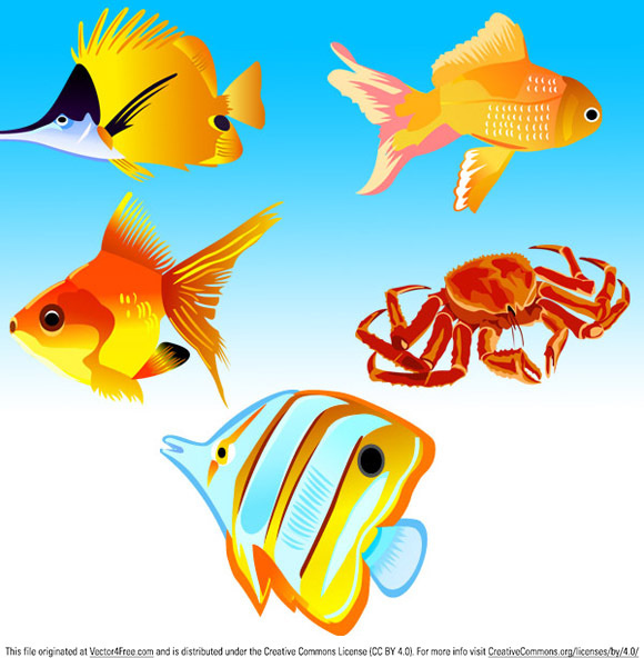 kostenlose Vektor-Fisch-icons