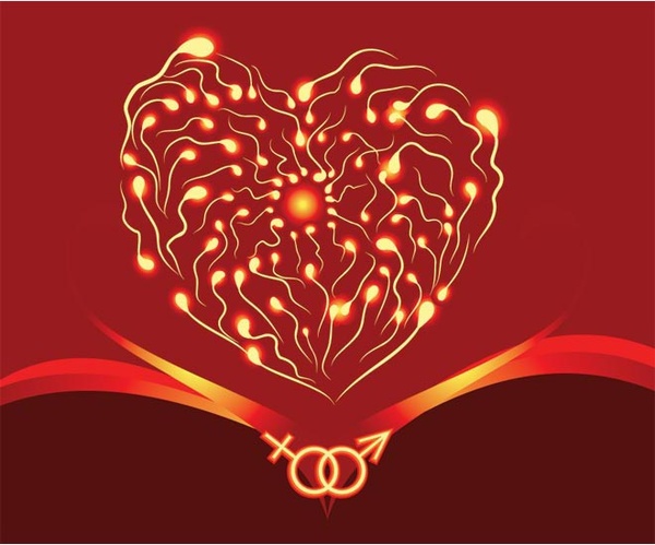Bebas vektor flaming jantung kartu ucapan hari indah valentine8217s