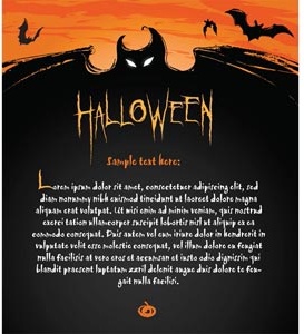 Free Vector Halloween Invitation Card And Letterhead